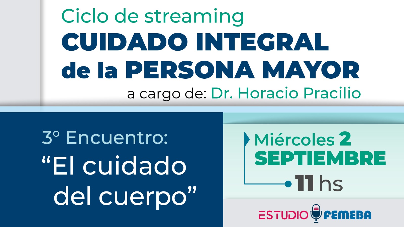 Nuevo streaming: cuidado integral de la persona mayor